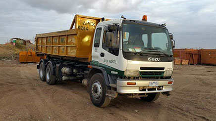 Bin Hire Truck in Yarraville